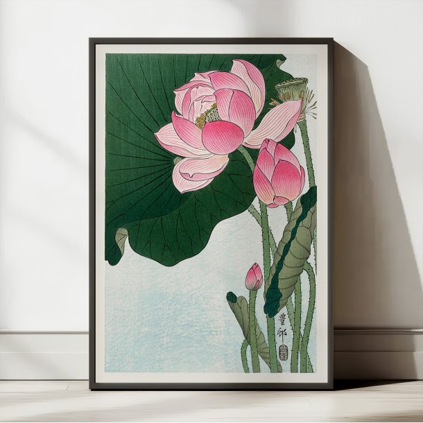 Lotusblomst 1925 - Japansk Kunsttryk