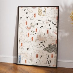 Katte 1850 - Japansk plakat