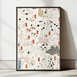 Katte 1850 - Japansk plakat