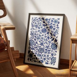 Bl Blomst 1867 - Kinesisk Mnster