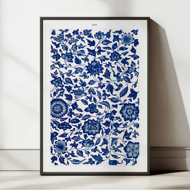 Bl Blomst 1867 - Kinesisk Mnster