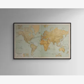 Verdenskort 1915 - Mercator - 8050 cm