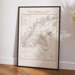 Fredericia og Omegn 1849 - Militrhistorisk kort