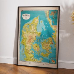 Hjdekort Over Danmark 1929