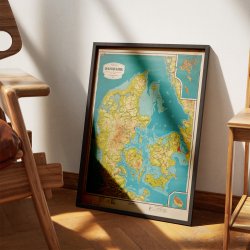 Hjdekort Over Danmark 1929