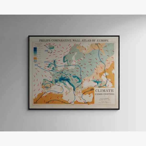 Europa 1920 - Vejrforhold Sommer - 6048 cm