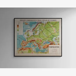 Europa 1920 - Temperaturkort