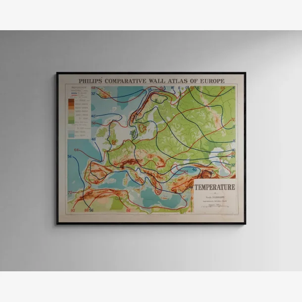 Europa 1920 - Temperaturkort