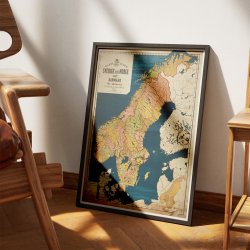 Sverige, Norge Og Danmark 1897 - Skolekort