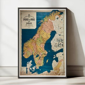 Sverige, Norge Og Danmark 1897 - Skolekort