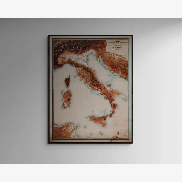 Hjdekort Italien 1883 - Skolekort - 5470 cm