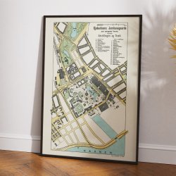 Jernbanegaarde 1888 - Kbenhavn Kort