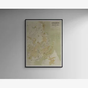 Kbenhavn 1897 - Bykort - 50x65 cm