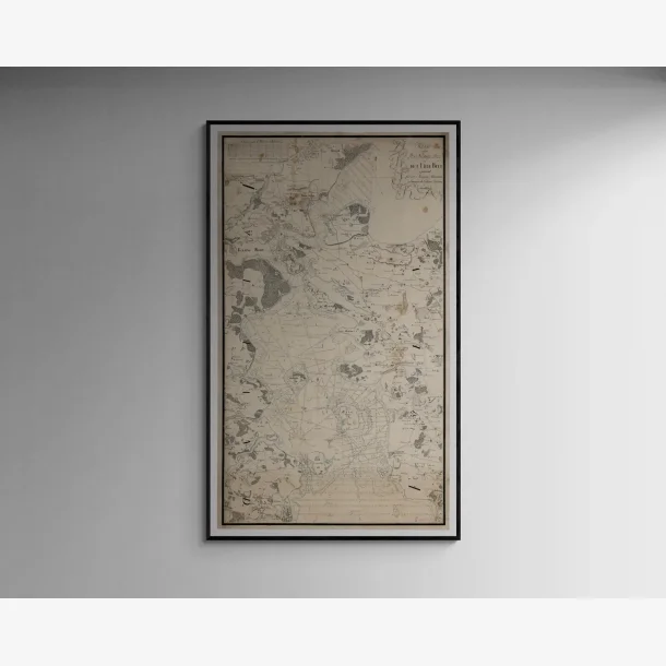 Lilleblt 1803 - Hndtegnet Skort - 50x84 cm