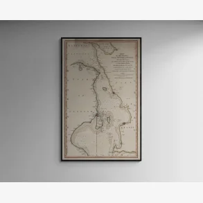 Sundet 1801 - Maritimt Skort - 50x78 cm