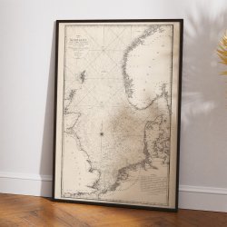 Nordsen 1797 - Hydrografisk Kort - Plakat