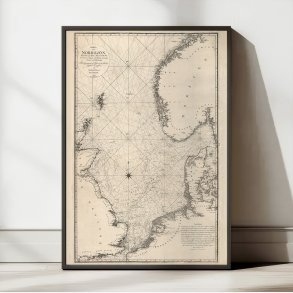 Nordsen 1797 - Hydrografisk Kort - Plakat