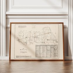 Hje Taastrup Sogn 1850 - Matrikelkort