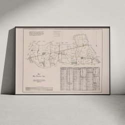 Hje Taastrup Sogn 1850 - Matrikelkort