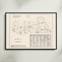 Hje Taastrup Sogn 1850 - Matrikelkort