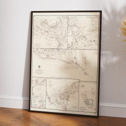 Danske Farvande 1852 - Engelsk Skort