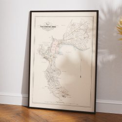 Vejle Kjbstad 1870 - Matrikel- &amp; bykort