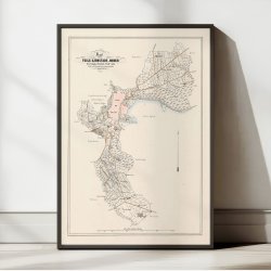 Vejle Kjbstad 1870 - Matrikel- &amp; bykort