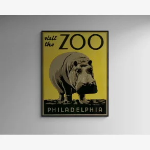 Philadelphia Zoo 1938 - Nsehorn - 5065 cm