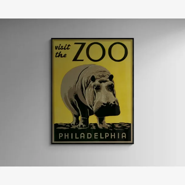 Philadelphia Zoo 1938 - Nsehorn - 5065 cm