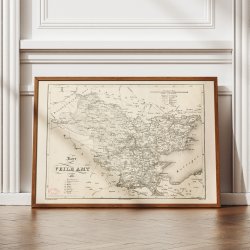 Vejle Amt 1831 - Historisk kort