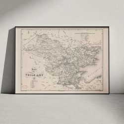 Vejle Amt 1831 - Historisk kort