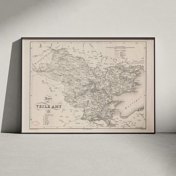 Vejle Amt 1831 - Historisk kort
