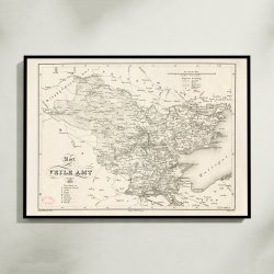 Vejle Amt 1831 - Historisk kort