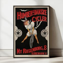 Humber Cykler 1897 - Dansk reklameplakat