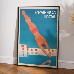 Liestal 1934 - Svmmehal Plakat