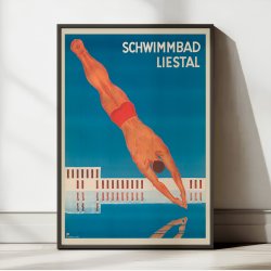 Liestal 1934 - Svmmehal Plakat