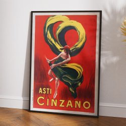 Asti Cinzano II 1916 - Reklameplakat