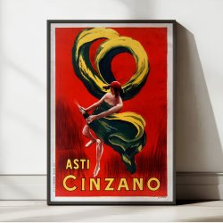 Asti Cinzano II 1916 - Reklameplakat