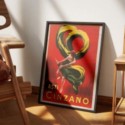 Asti Cinzano II 1916 - Reklameplakat