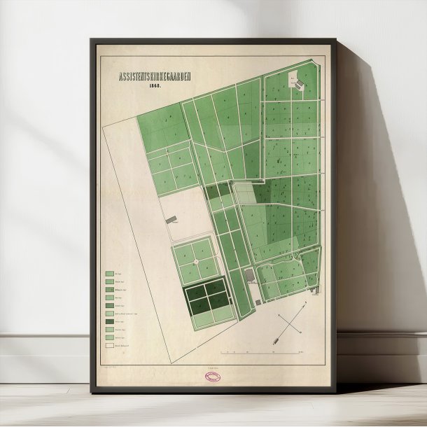 Assistentskirkegaarden 1868 - Historisk tryk