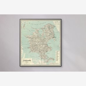 Sjlland 1893 - Herredskort