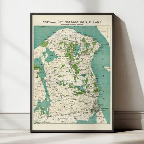 Nordstlige Sjlland 1884 - Historisk kort