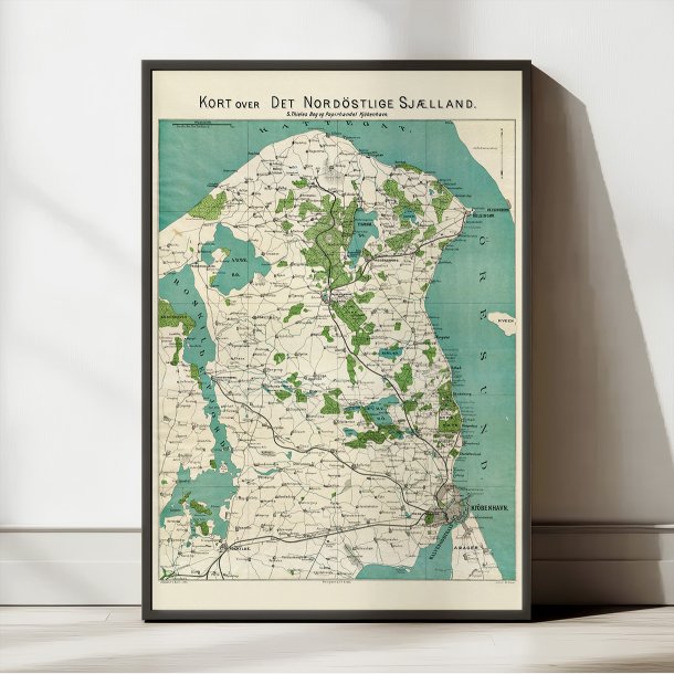 Nordstlige Sjlland 1884 - Historisk kort