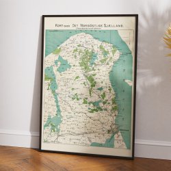 Nordstlige Sjlland 1884 - Historisk kort