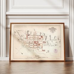 Lyngby Sogn 1850 - Matrikelkort