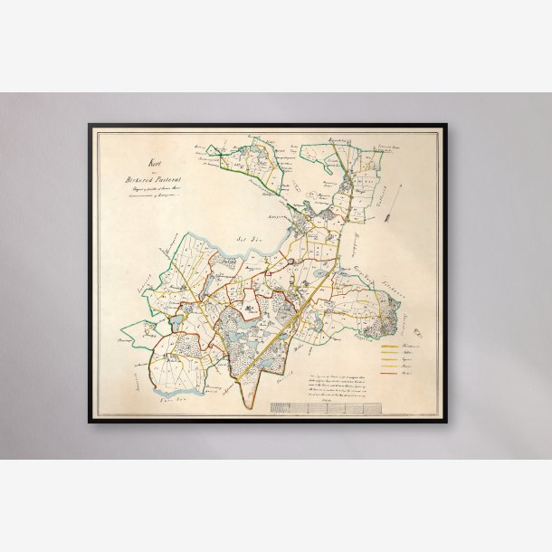 Birkerd Pastorat 1850 - Matrikelkort