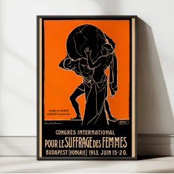 Kvindekonference 1913 - Politisk plakat