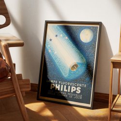 Phillips 1940 - Lampe fluorescente - Reklameplakat