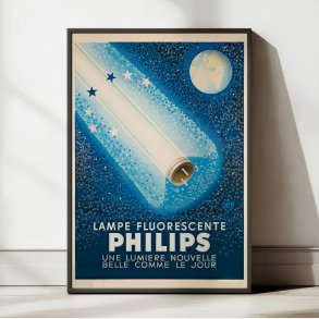 Phillips 1940 - Lampe fluorescente - Reklameplakat