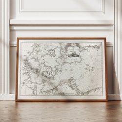 Blter og Sunde 1805 - stersens vestlige del - Skort